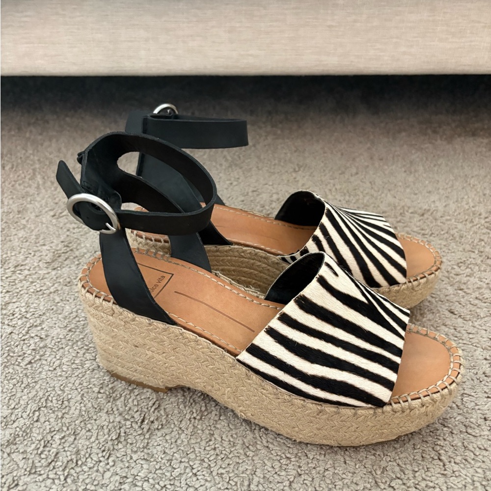 Dolce Vita Black and White Platforms